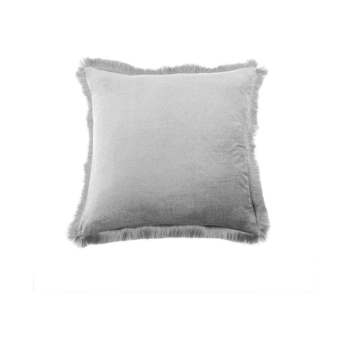 Keston Velvet Cushion Silver – image 1