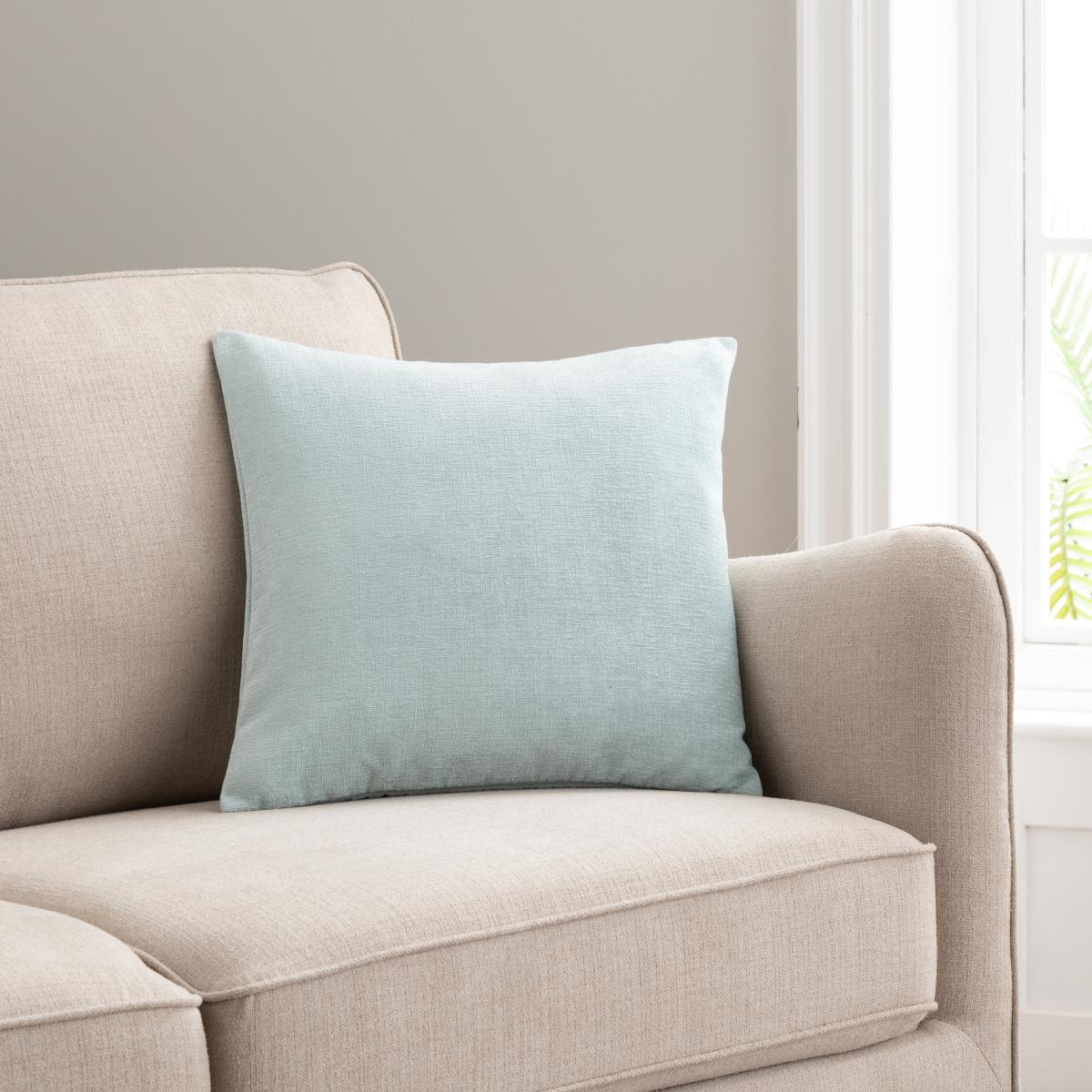 Chenille Cushion Light Blue – image 1