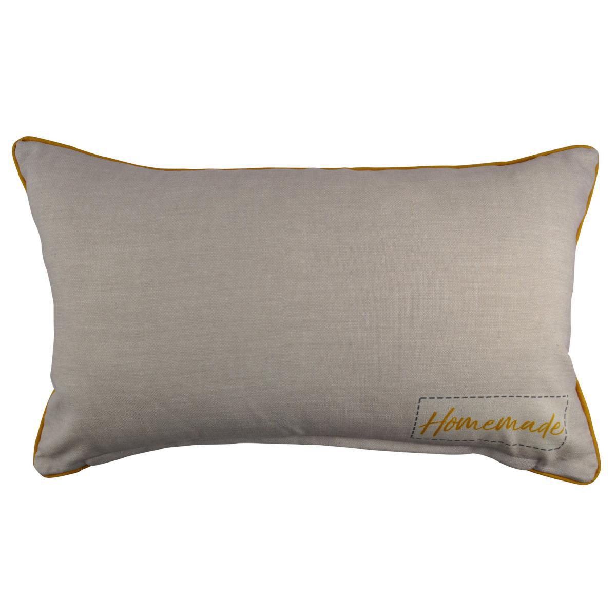 Happiness is Homemade Ochre Cushion Ochre – image 3