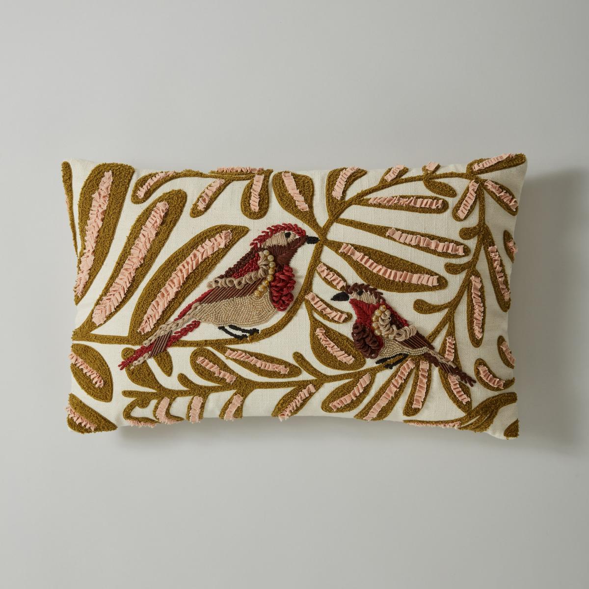 Deco Birds Cushion Green – image 3