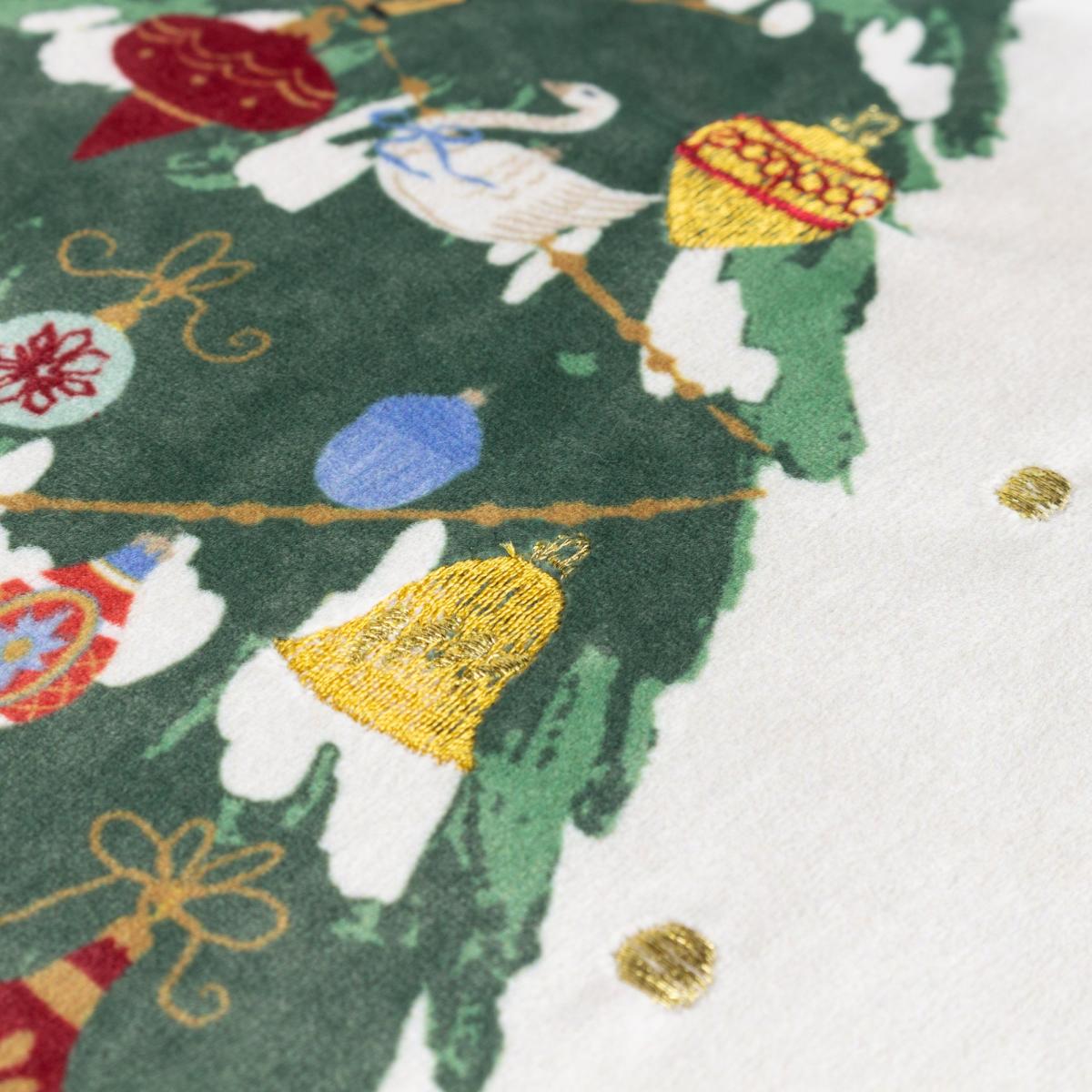 Furn. Deck The Halls Tree Square Cushion MultiColoured – image 5
