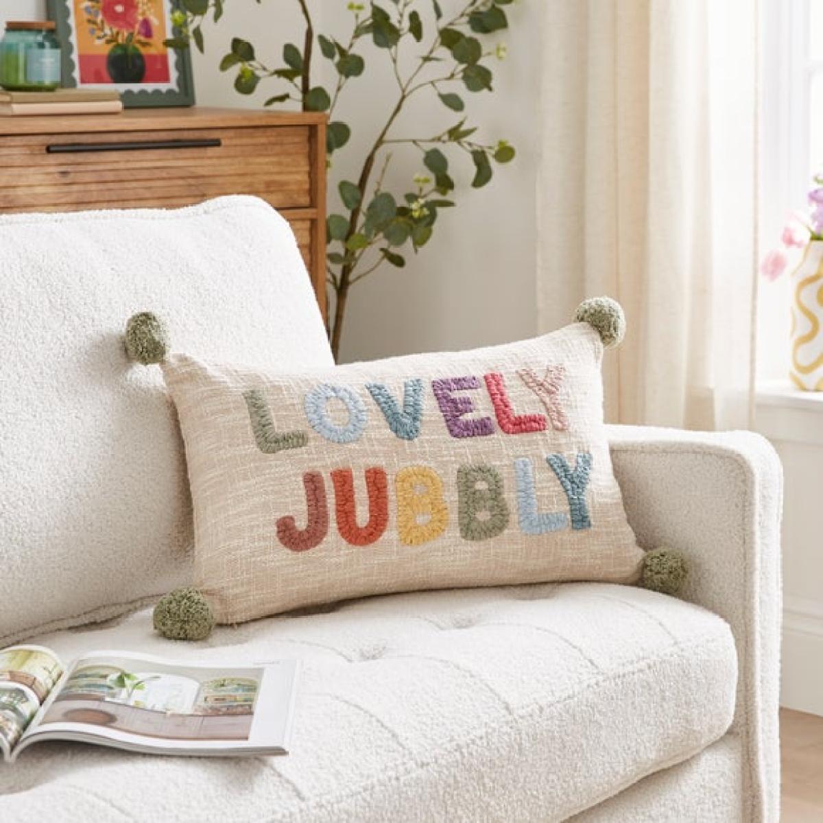 Lovely Jubbly Rectangle Cushion – image 1