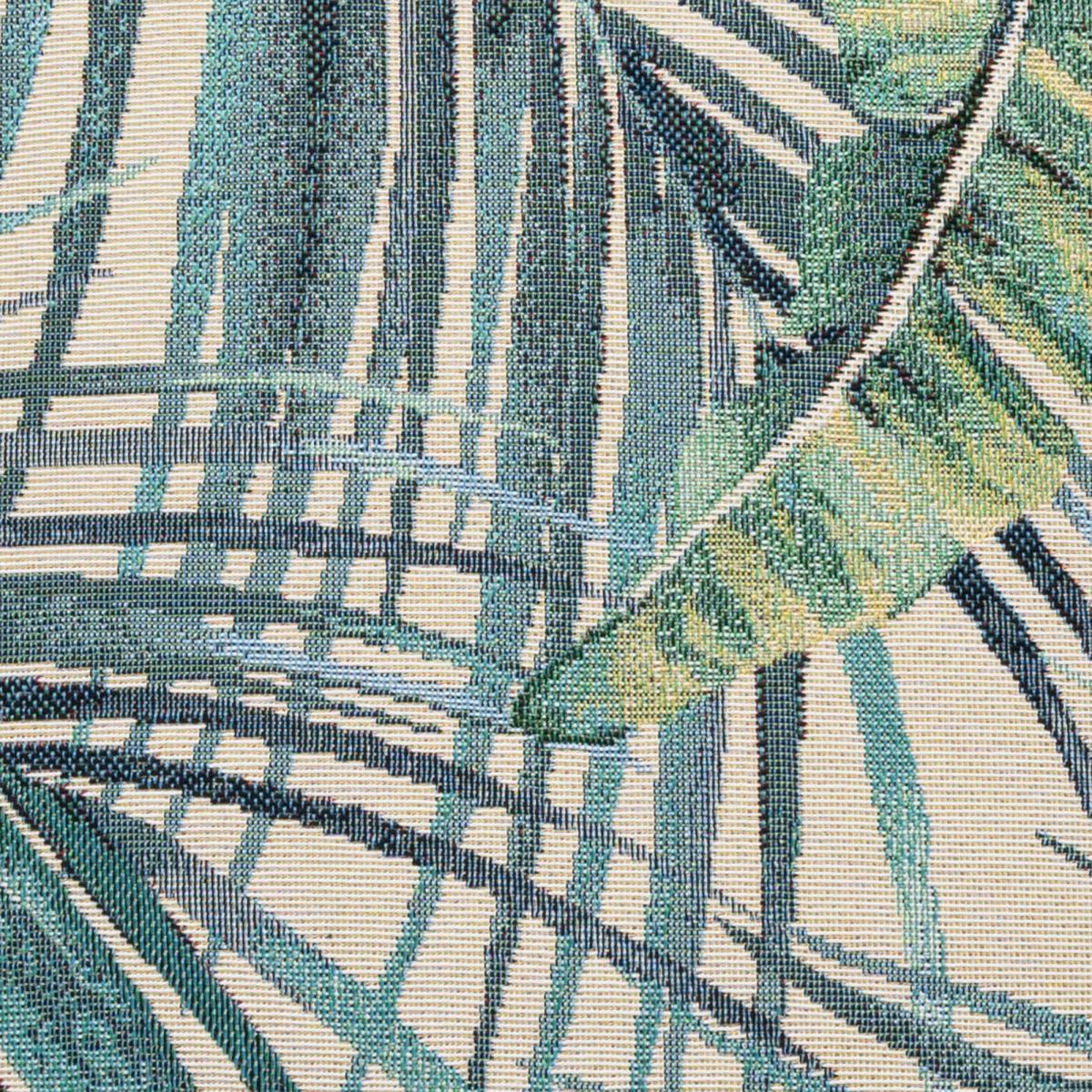 Palm Leaf Tapestry Teal Cushion Teal (Green) – image 4