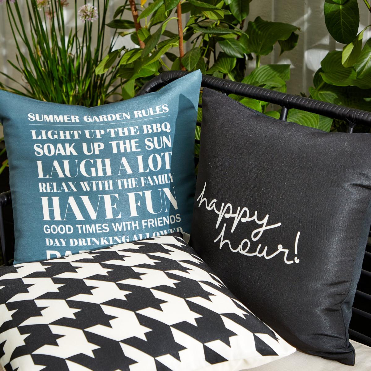 Smart 3 Pack Indoor Outdoor Cushion Covers MultiColoured – image 2