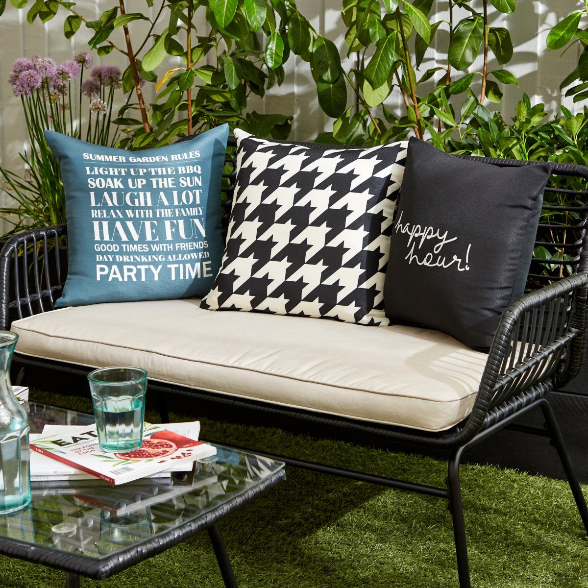Smart 3 Pack Indoor Outdoor Cushion Covers MultiColoured – image 1