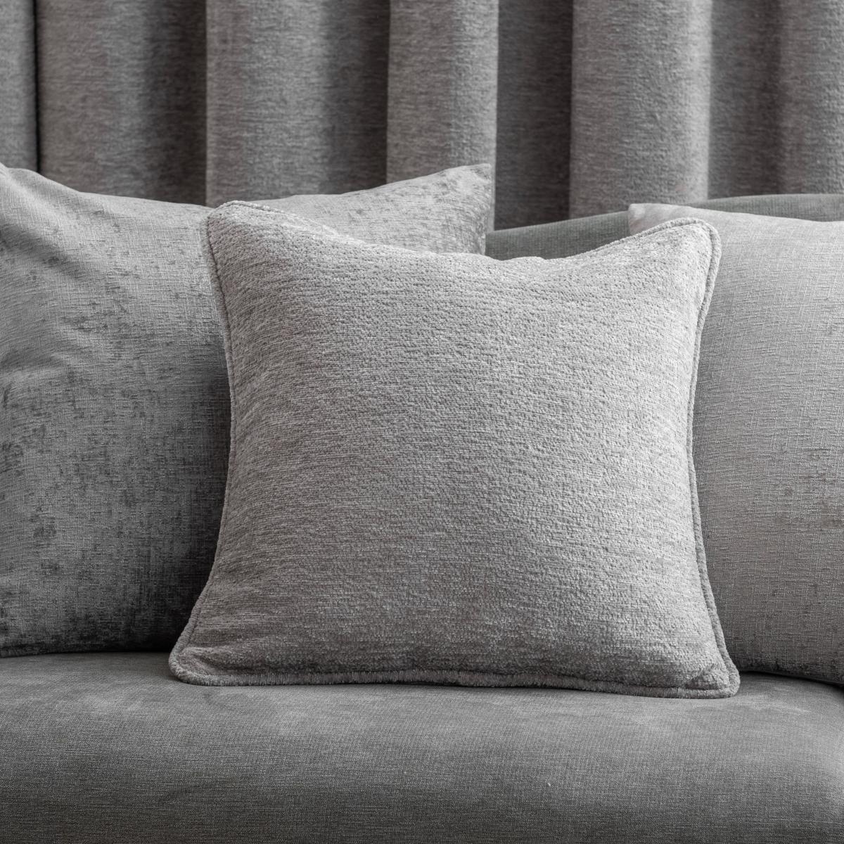 Clayton Chenille Cushion Chateau Grey – image 2