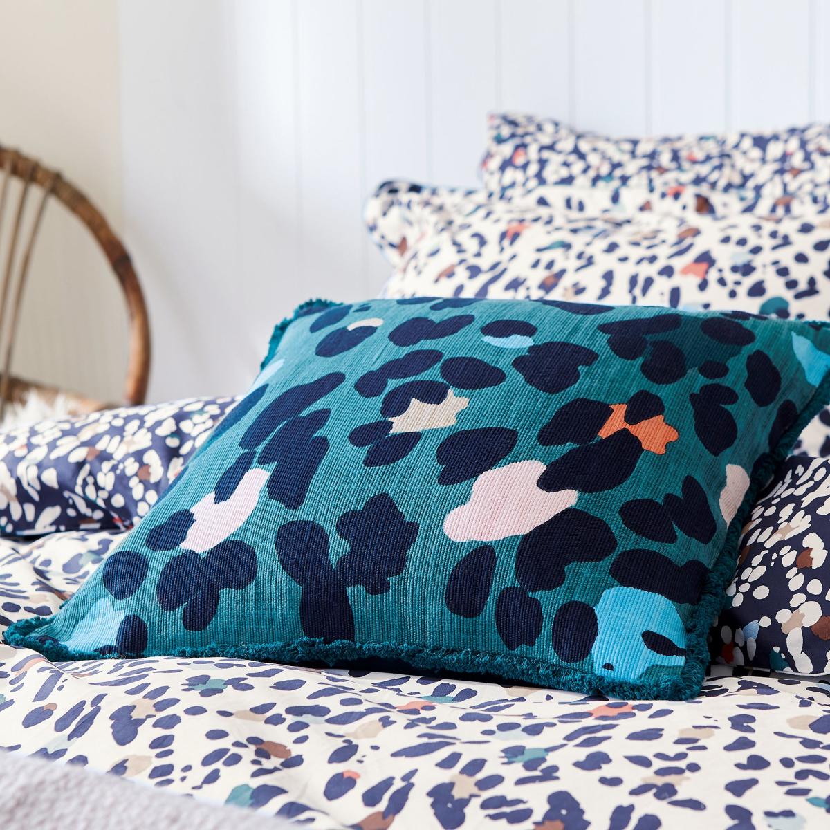 Joules Lynx Leopard Cushion MultiColoured – image 2