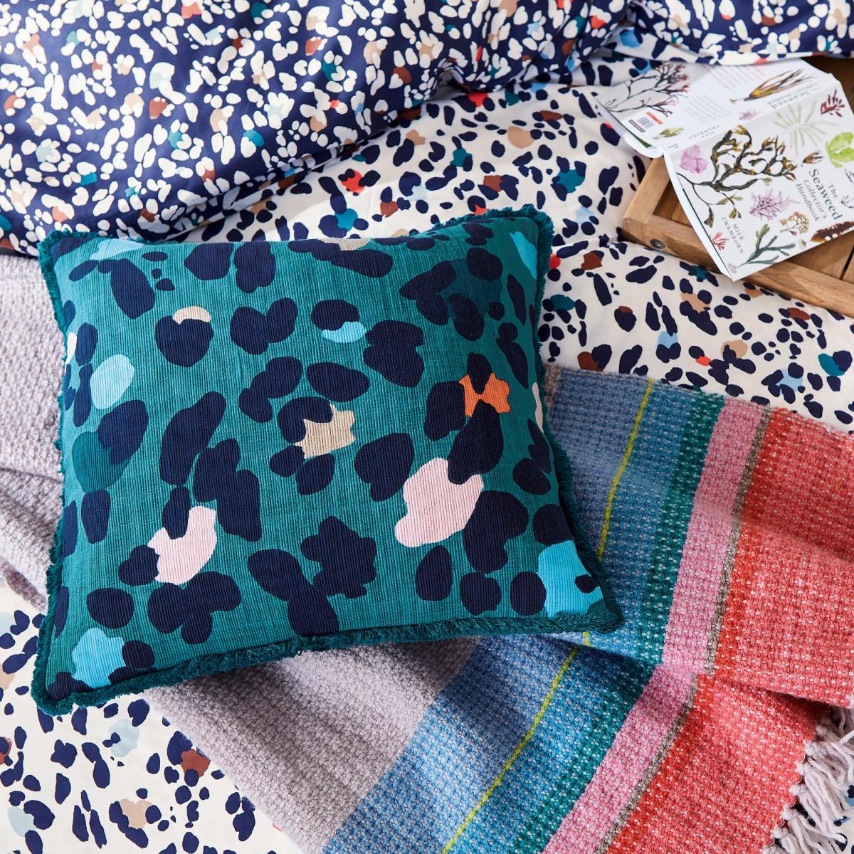 Joules Lynx Leopard Cushion MultiColoured – image 3