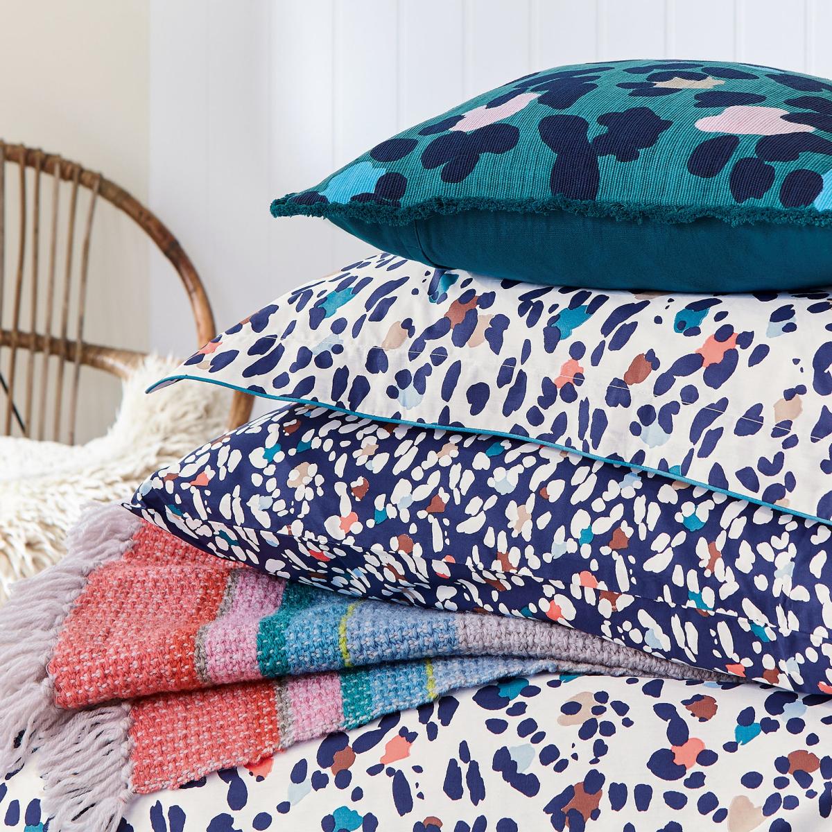 Joules Lynx Leopard Cushion MultiColoured – image 4