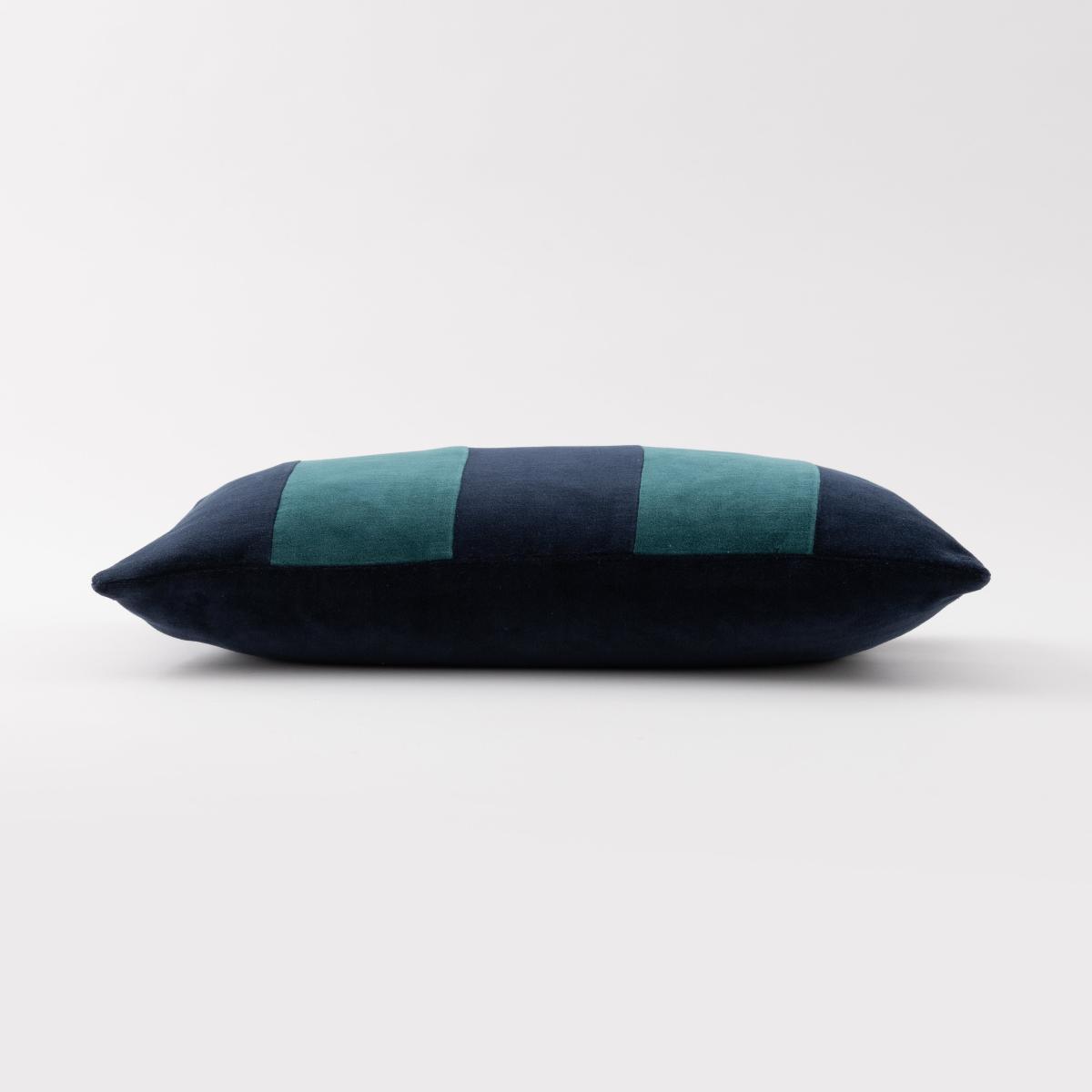 Clara Stripe Cushion Teal (Blue) – image 3