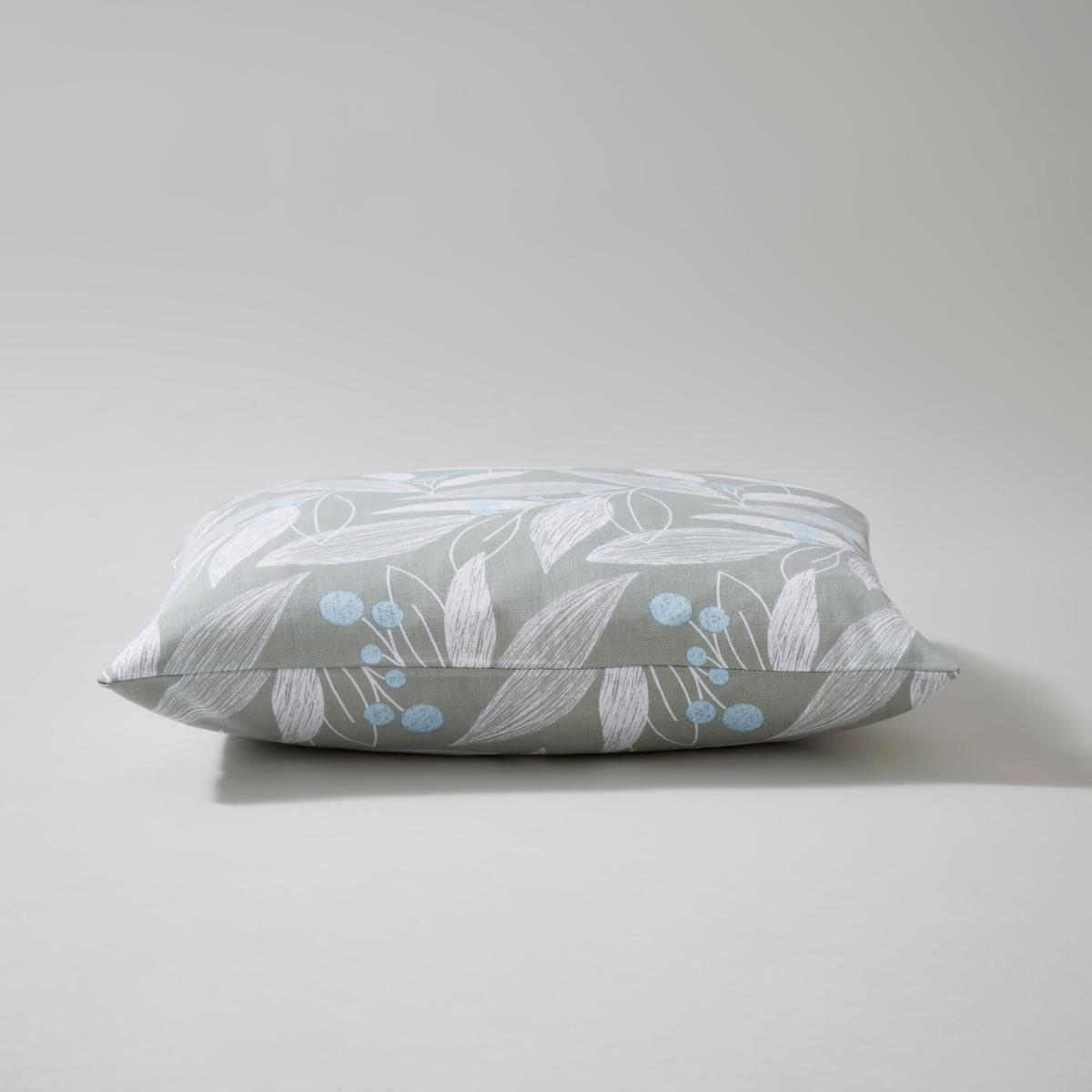 Elements Floral Printed Cushion Cover Duck Egg (Blue) – image 2