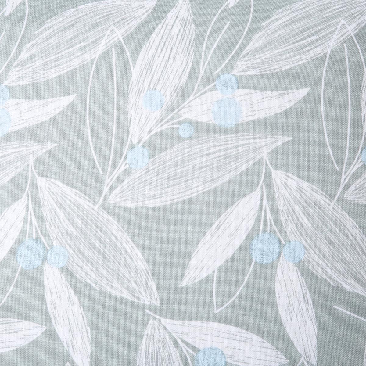 Elements Floral Printed Cushion Cover Duck Egg (Blue) – image 3