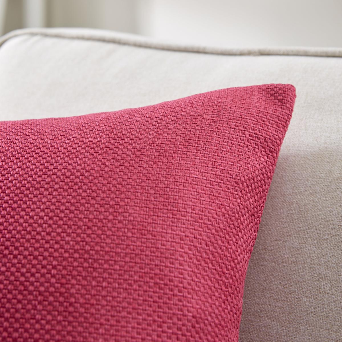Barkweave Square Cushion Magenta – image 3