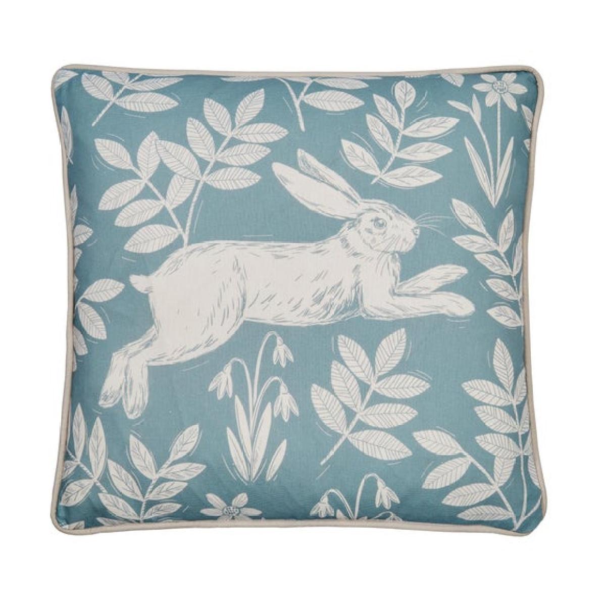 Spring Rabbit Outdoor Cotton Square Filled Cushion – image 2