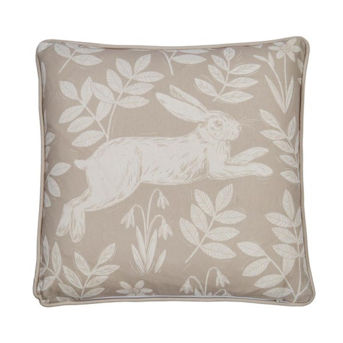 Spring Rabbit Outdoor Cotton Square Filled Cushion – image 3
