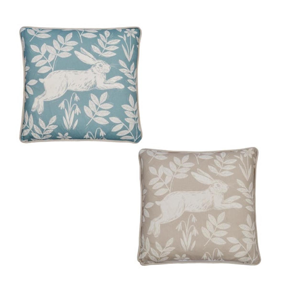 Spring Rabbit Outdoor Cotton Square Filled Cushion – image 4