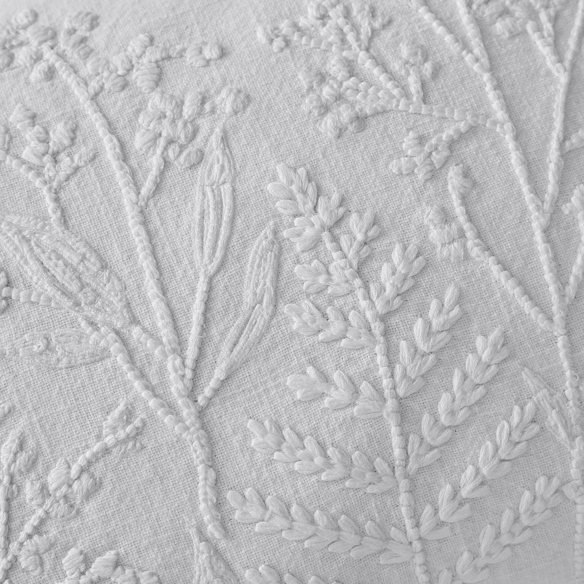 Dorma Purity Botanical 100% Cotton Boudoir Cushion Grey – image 2