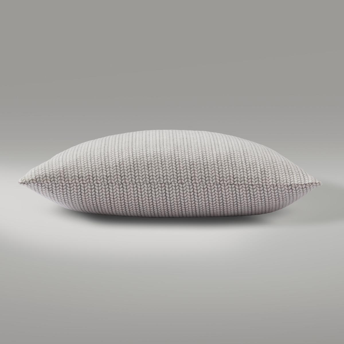 Knit Look Printed Cushion Grey – image 2