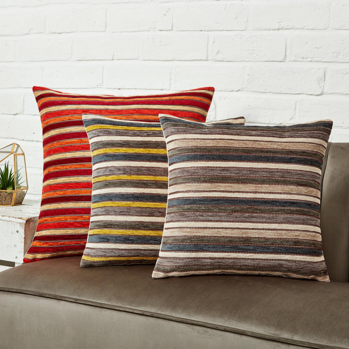 Large Chenille Blenheim Cushion Cover Orange – image 3