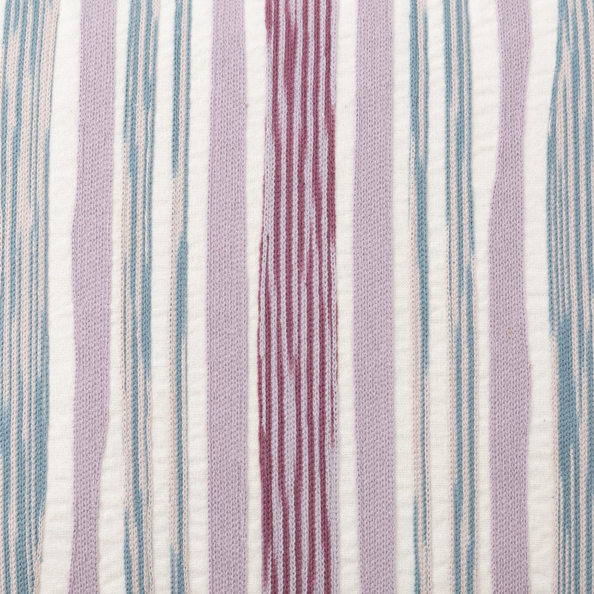 Stripe Embroidery Cushion Purple – image 4
