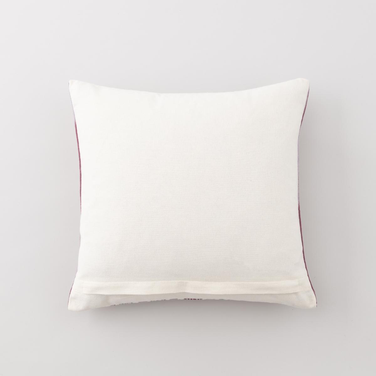 Stripe Embroidery Cushion Purple – image 5