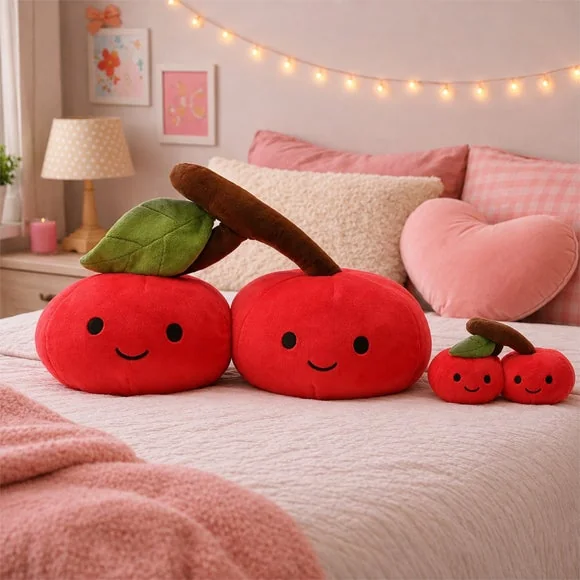 The Feel Good Club Pair Of Cherries Plush – image 5