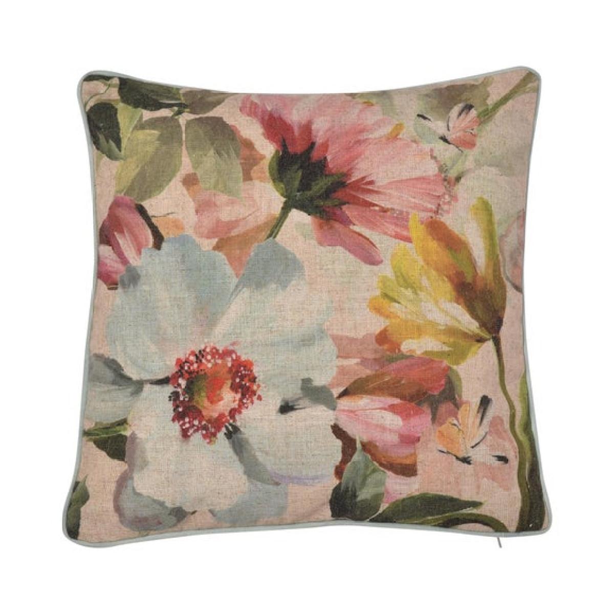 Serenity Floral Square Filled Cushion – image 2