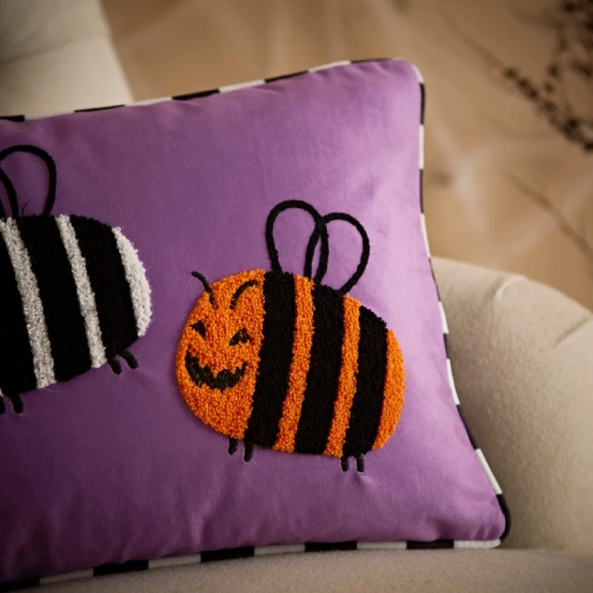 Halloween Bee Trio with Zombee Cushion – image 2