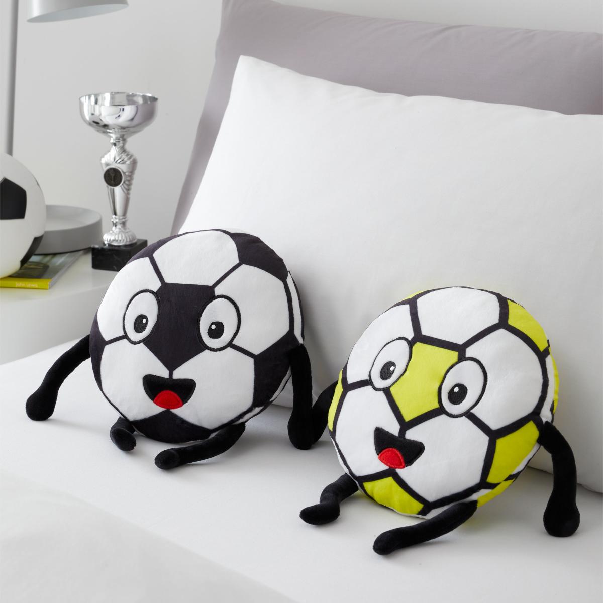 Catherine Lansfield Forever Together Footballs Cushion MultiColoured – image 1