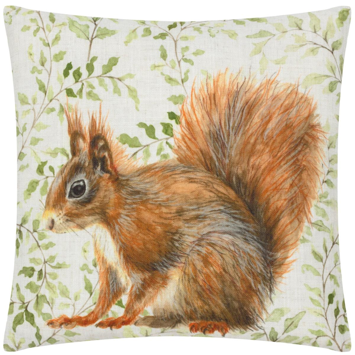 Evans Lichfield Shugborough Squirrel Square Cushion MultiColoured – image 2