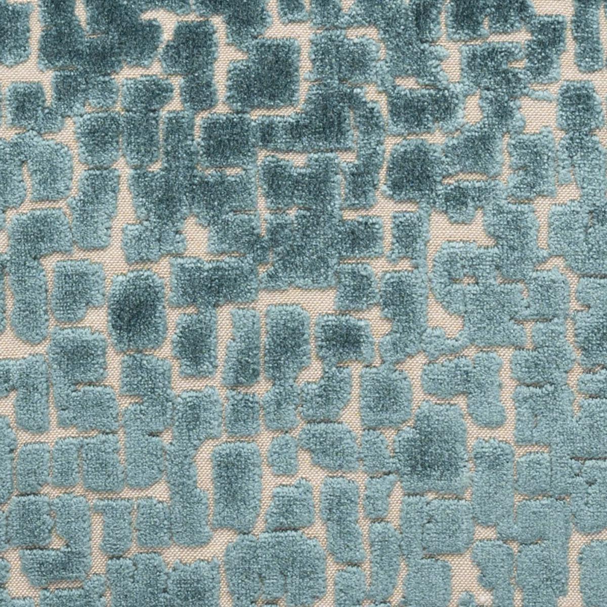 Cut Velvet Cushion Teal (Green) – image 4