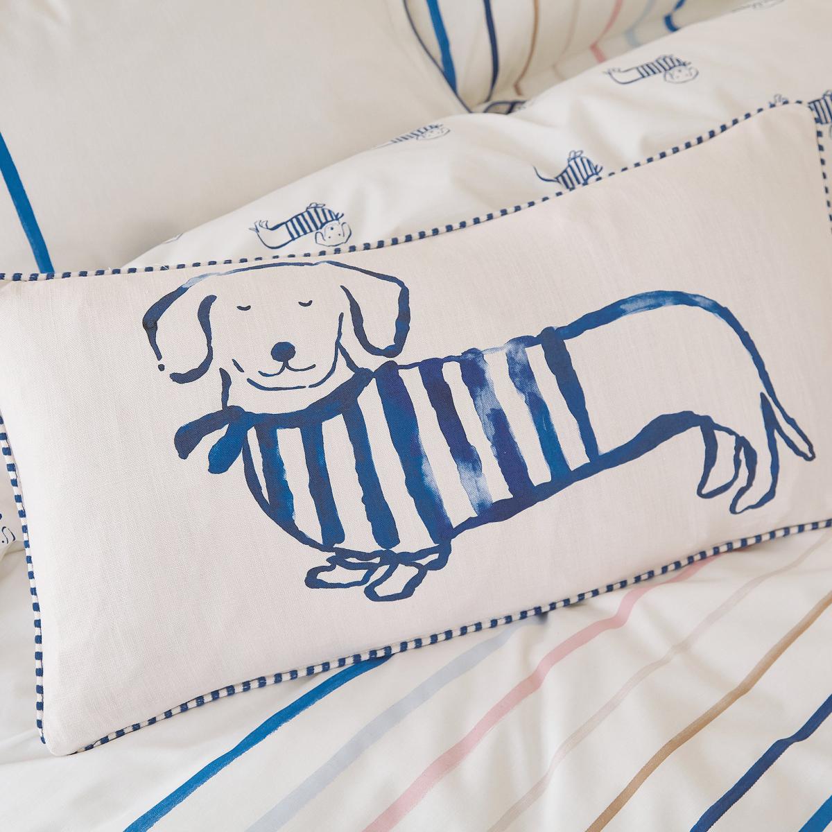 Joules Coastal Sausage Dog Cushion MultiColoured – image 1