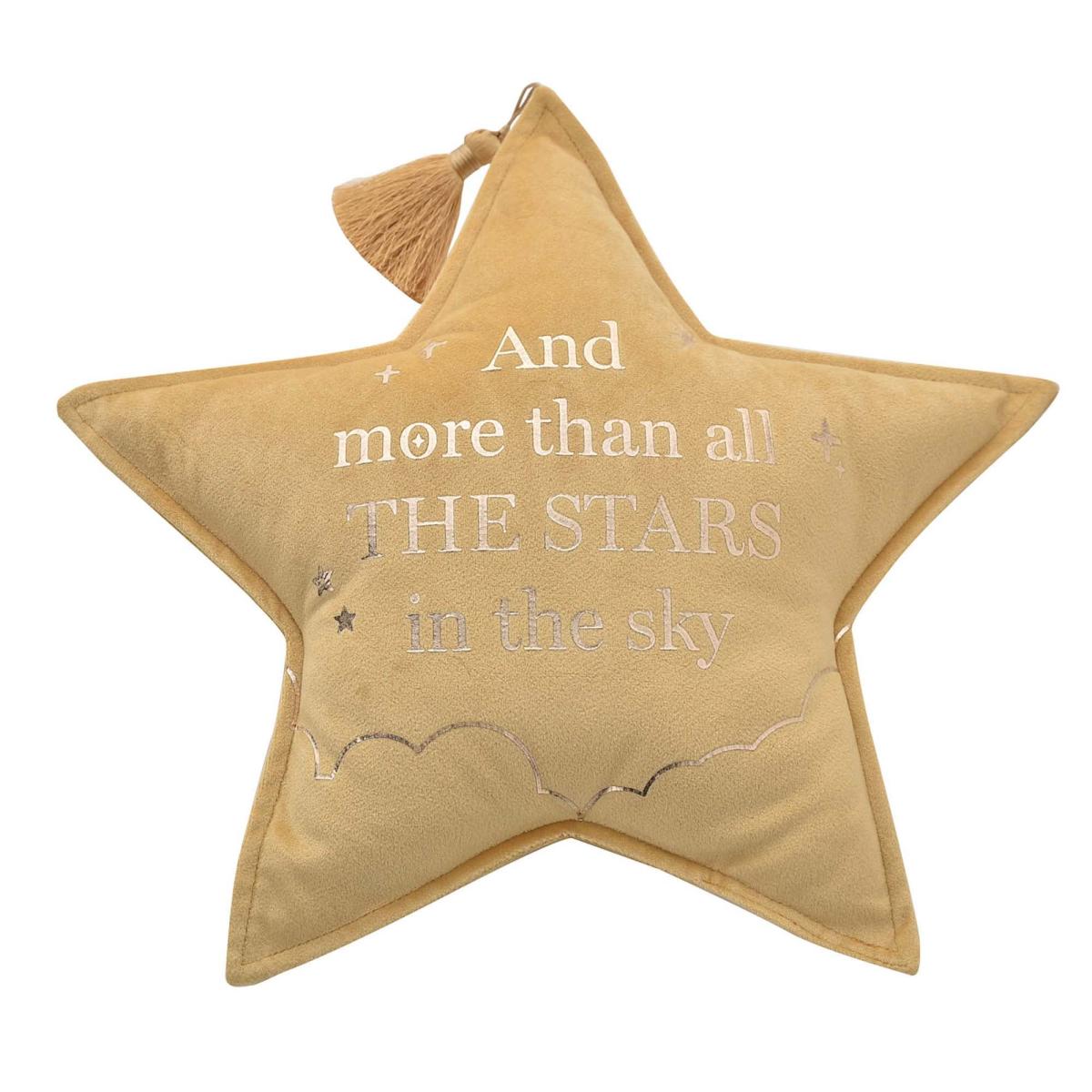 Pack of Two Bambino Moon and Star Cushions Mustard – image 4