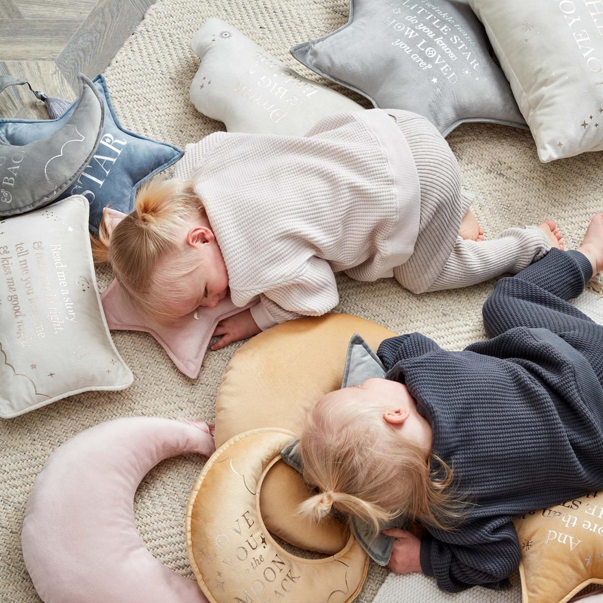 Pack of Two Bambino Moon and Star Cushions Mustard – image 6