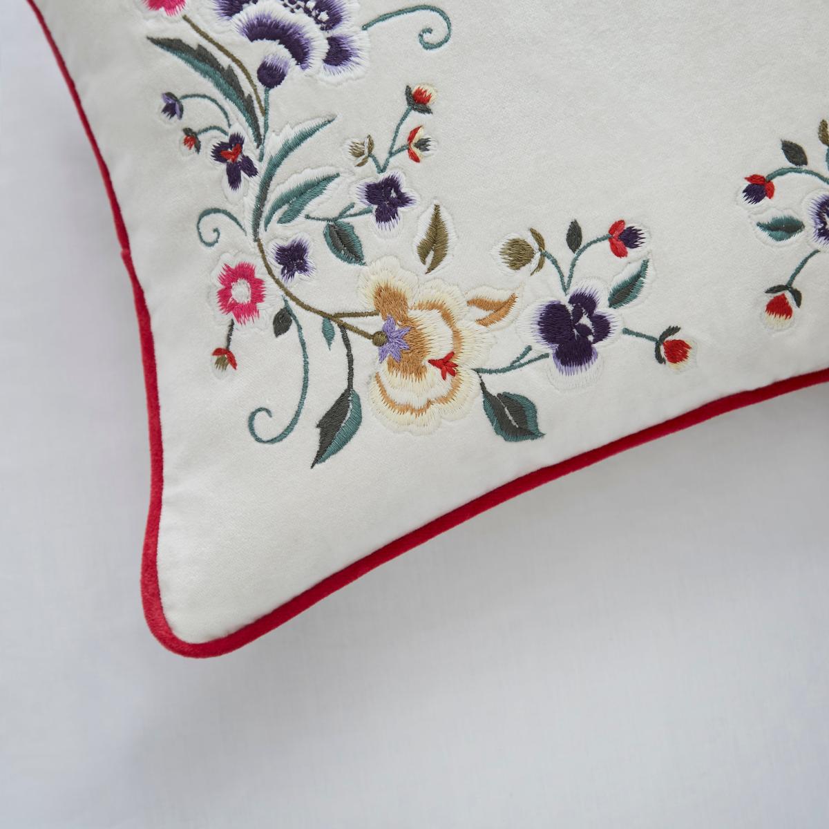 Dorma Midnight Garden Rectangular Cushion Cream – image 3
