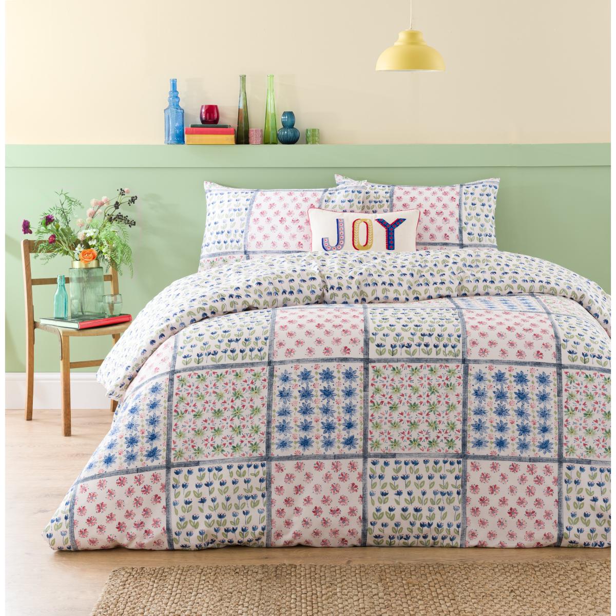 Joy Embroidered Cushion MultiColoured – image 7