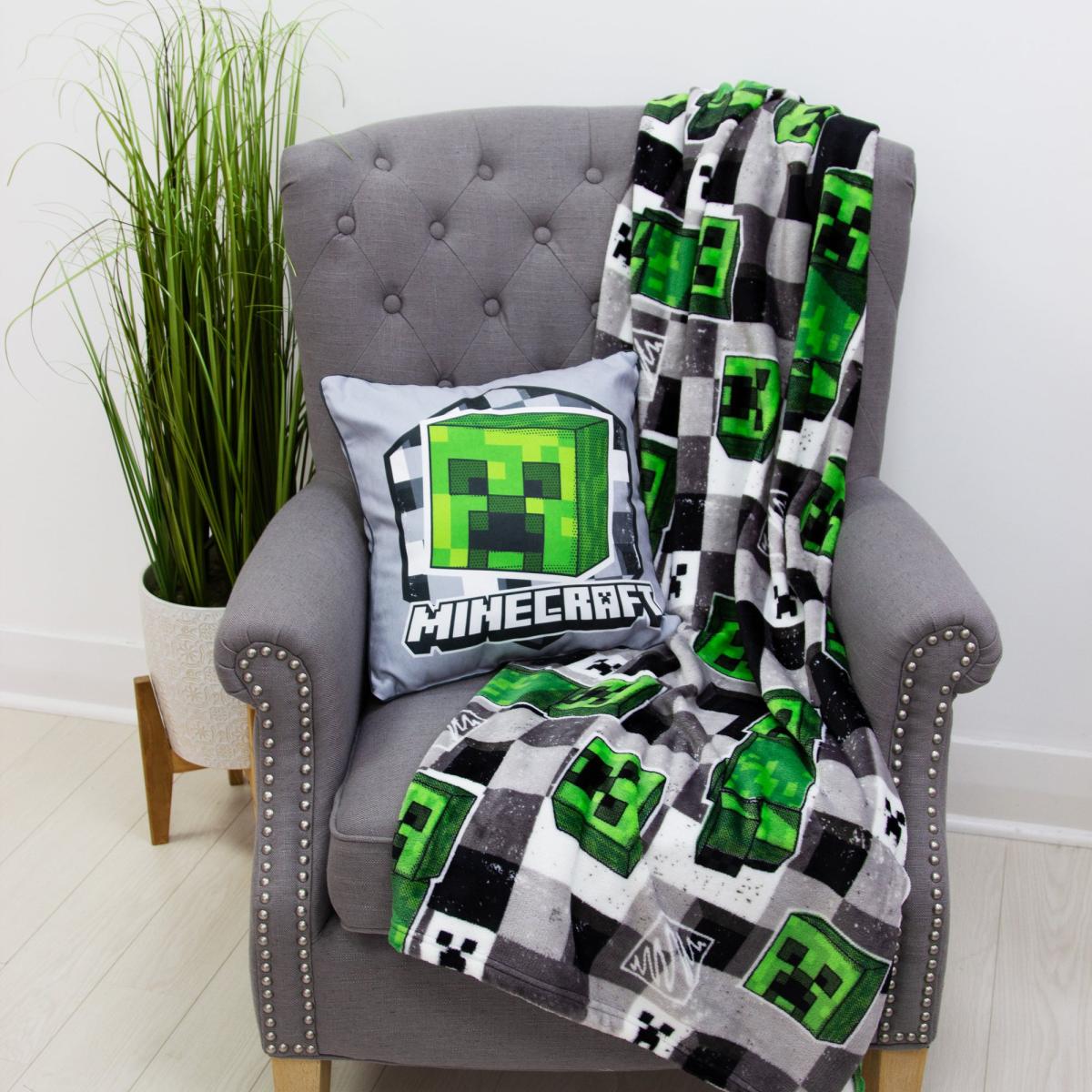 Minecraft Square Cushion Grey – image 5