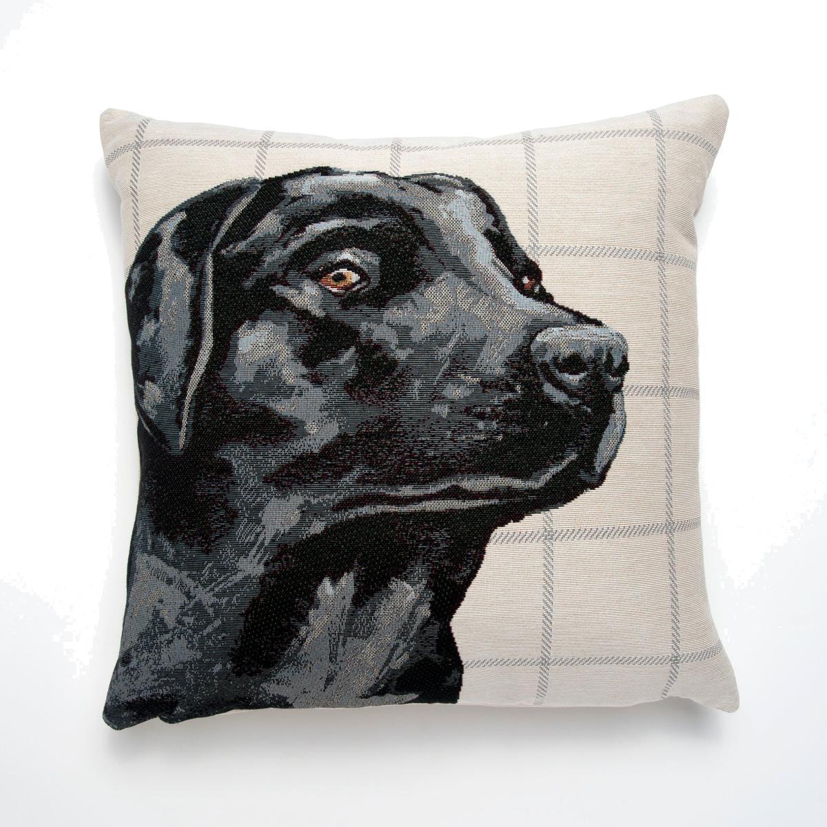 Labrador Tapestry Cushion Natural – image 1