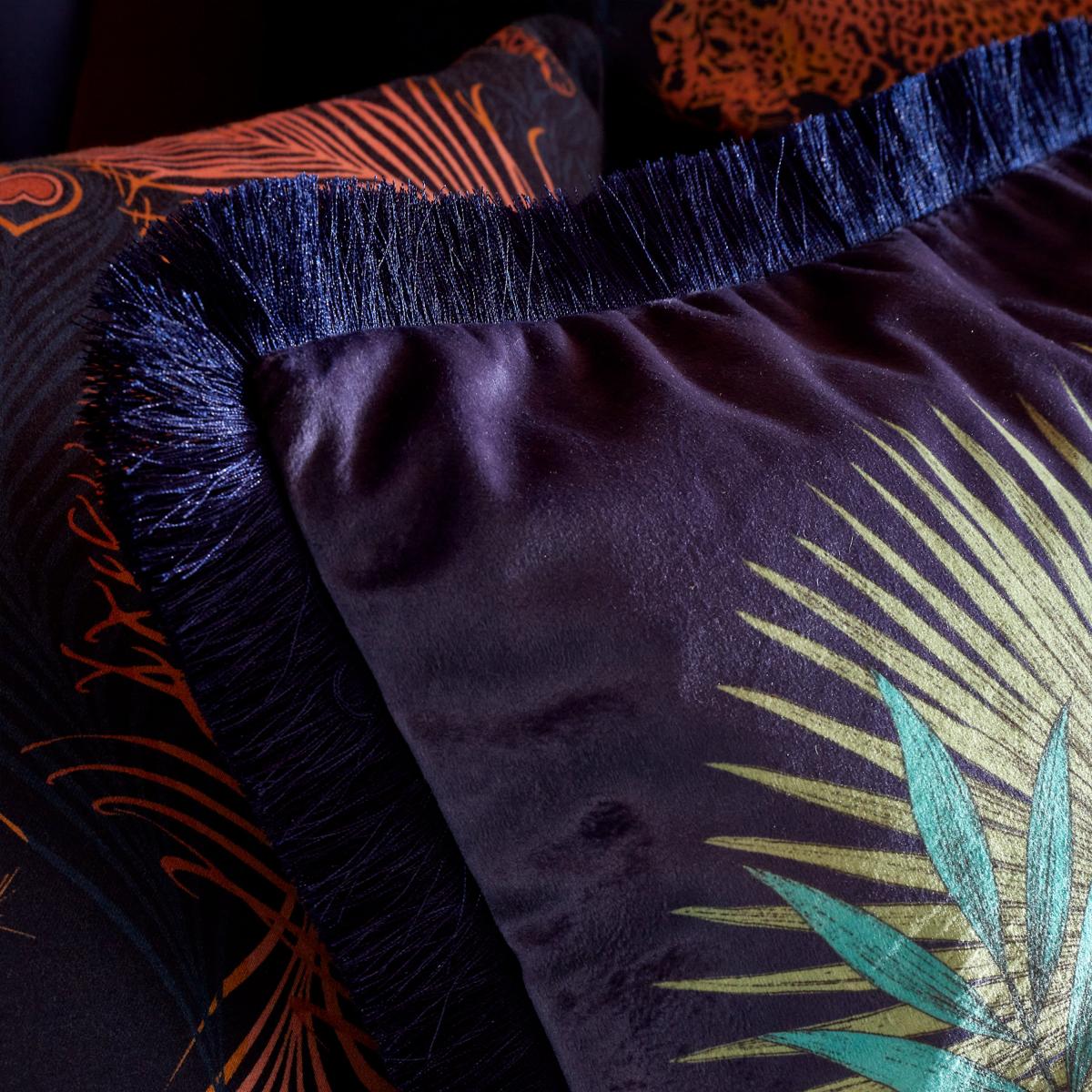 Matthew Williamson Monkey Square Feather Filled Cushion Blue – image 3
