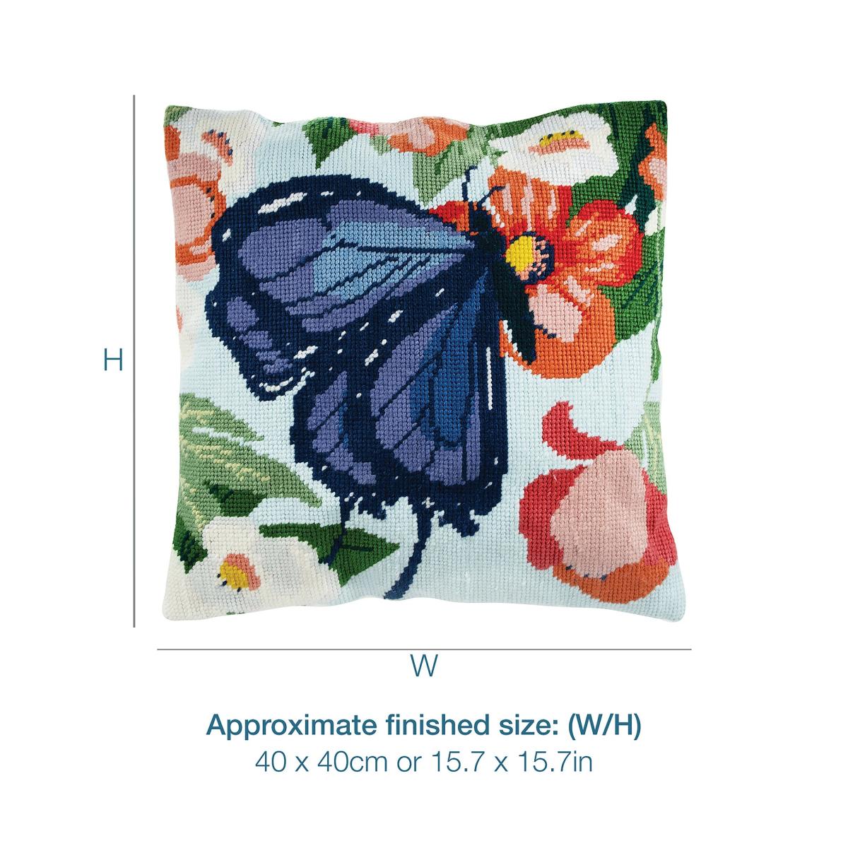 Tapestry Cushion Kit Butterfly – image 4