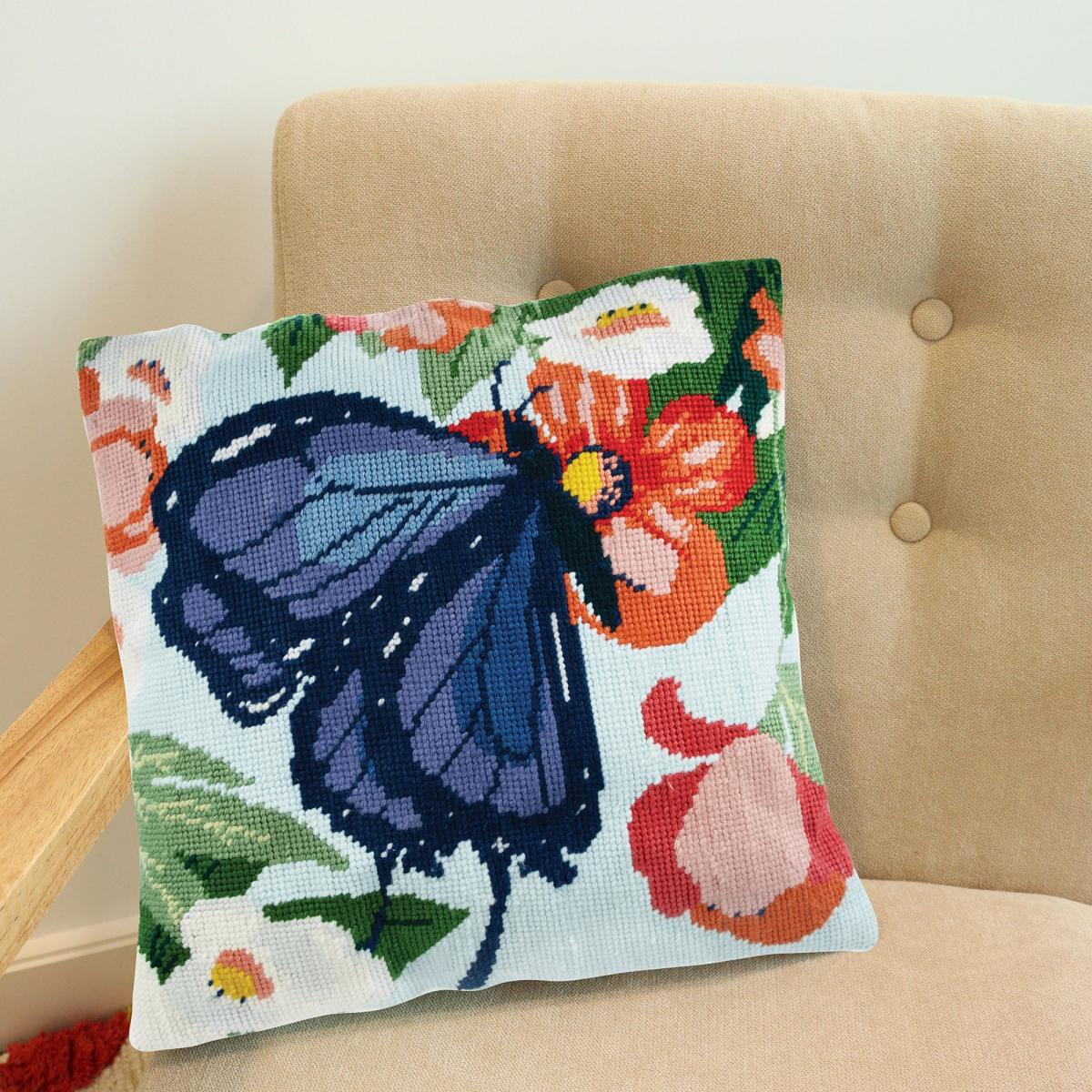 Tapestry Cushion Kit Butterfly – image 5