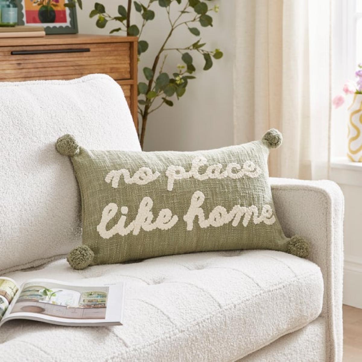 No Place Like Home Rectangle Cushion – image 2