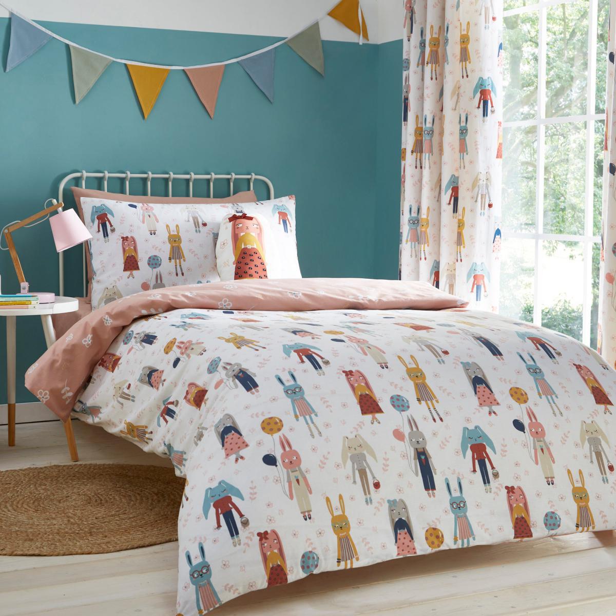 Fashion Bunnies Cushion MultiColoured – image 2