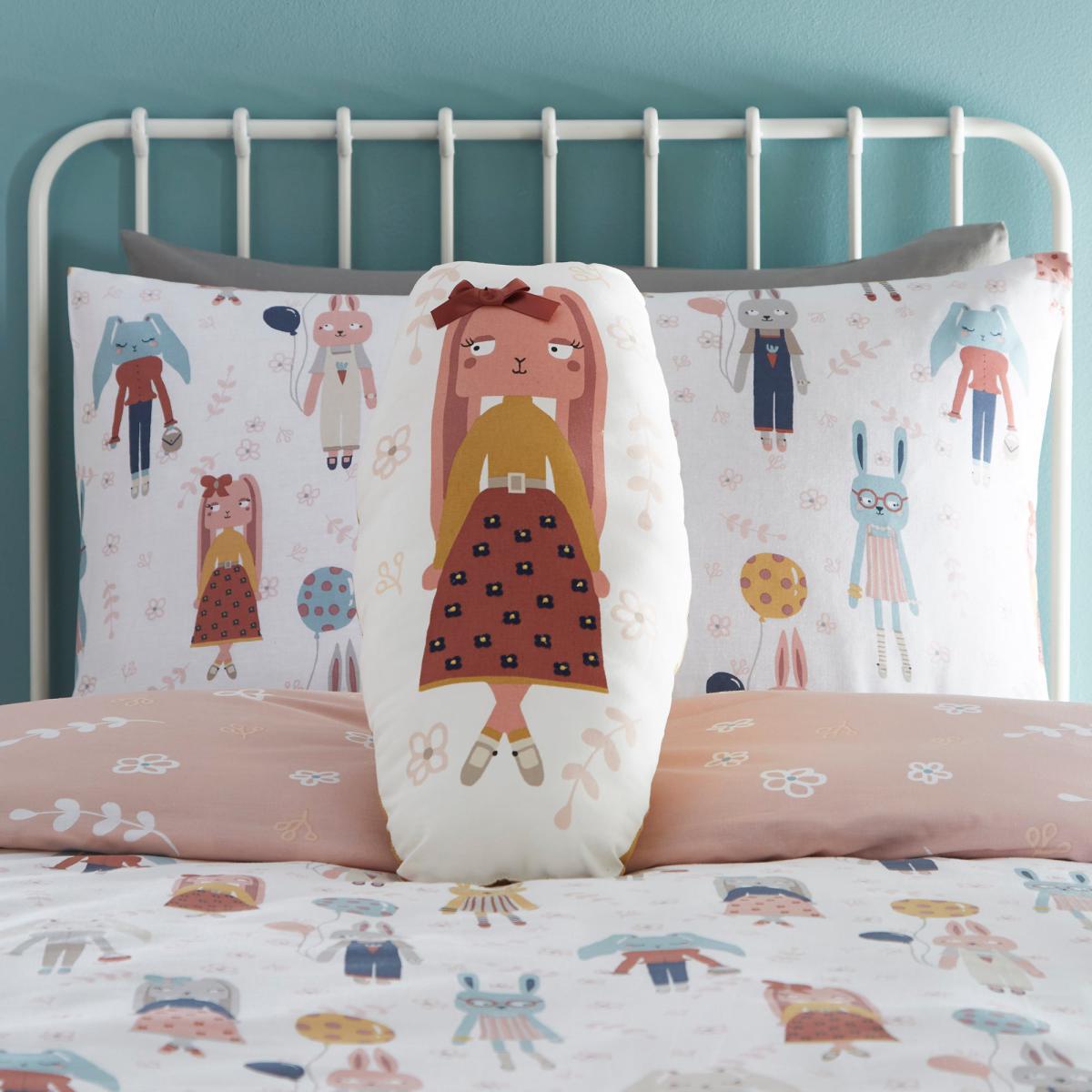 Fashion Bunnies Cushion MultiColoured – image 1