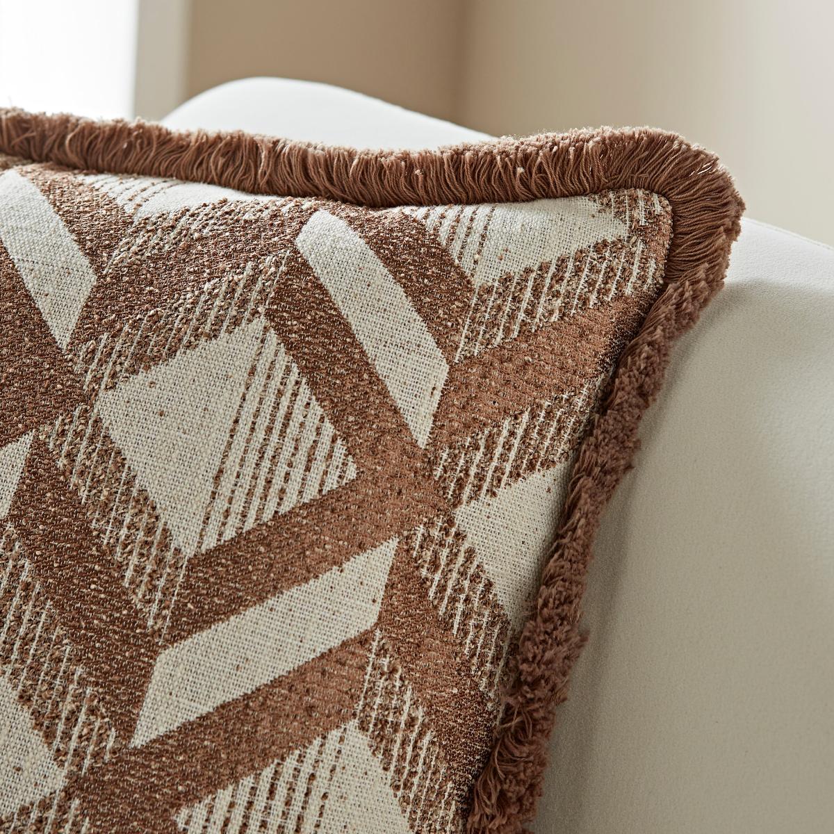 Luxury Jacquard Geometric Cushion – image 2
