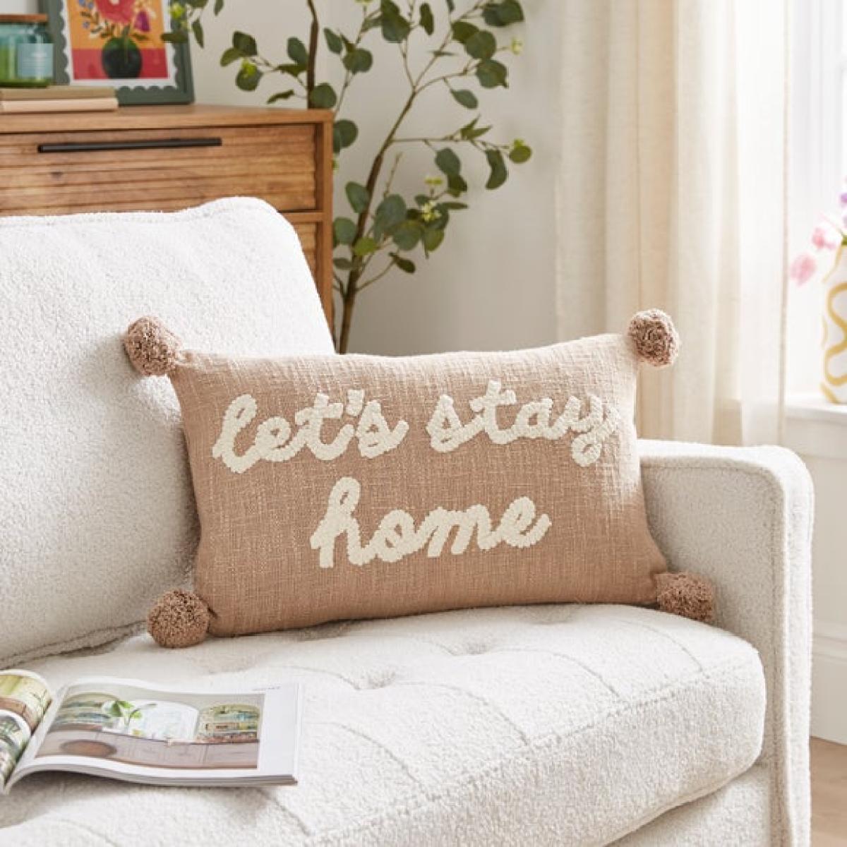 Let's Stay Home Rectangle Cushion – image 2