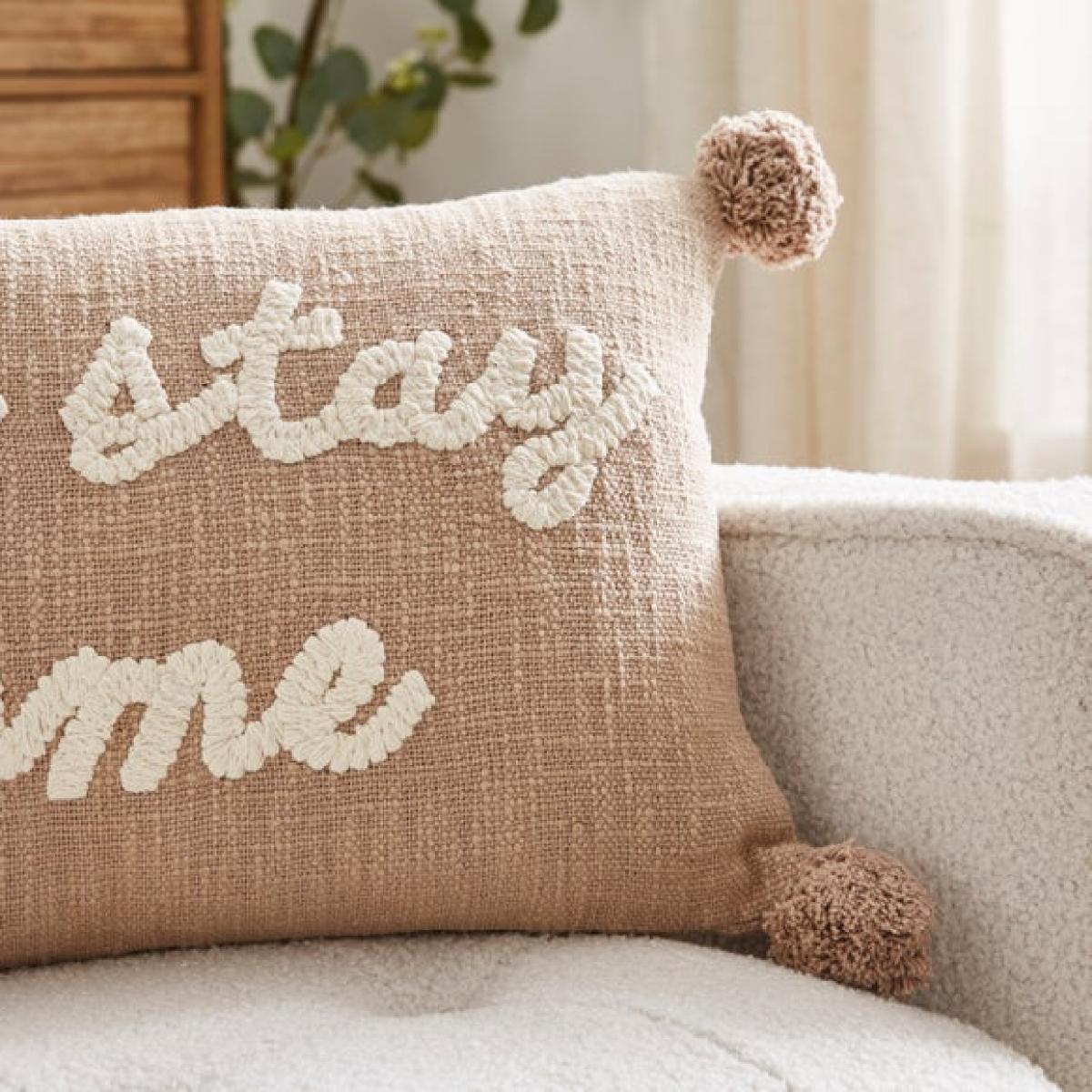 Let's Stay Home Rectangle Cushion – image 1
