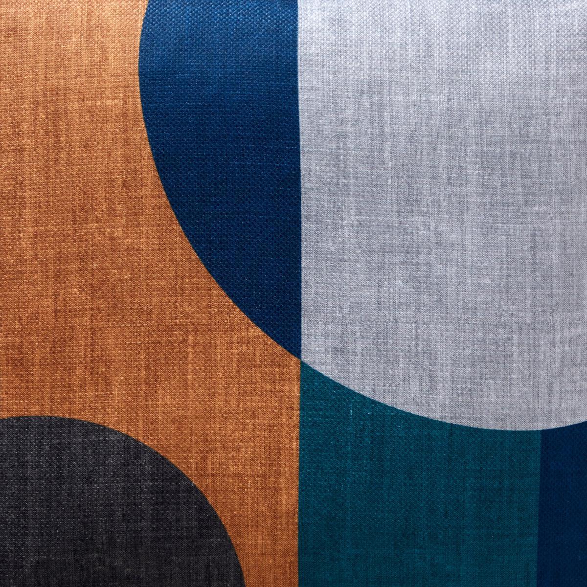 Elements Blocks Navy Cushion Navy, Black and Orange – image 2