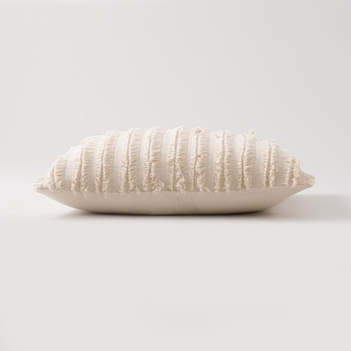 Boho Tufted Stripe Cushion Natural – image 3