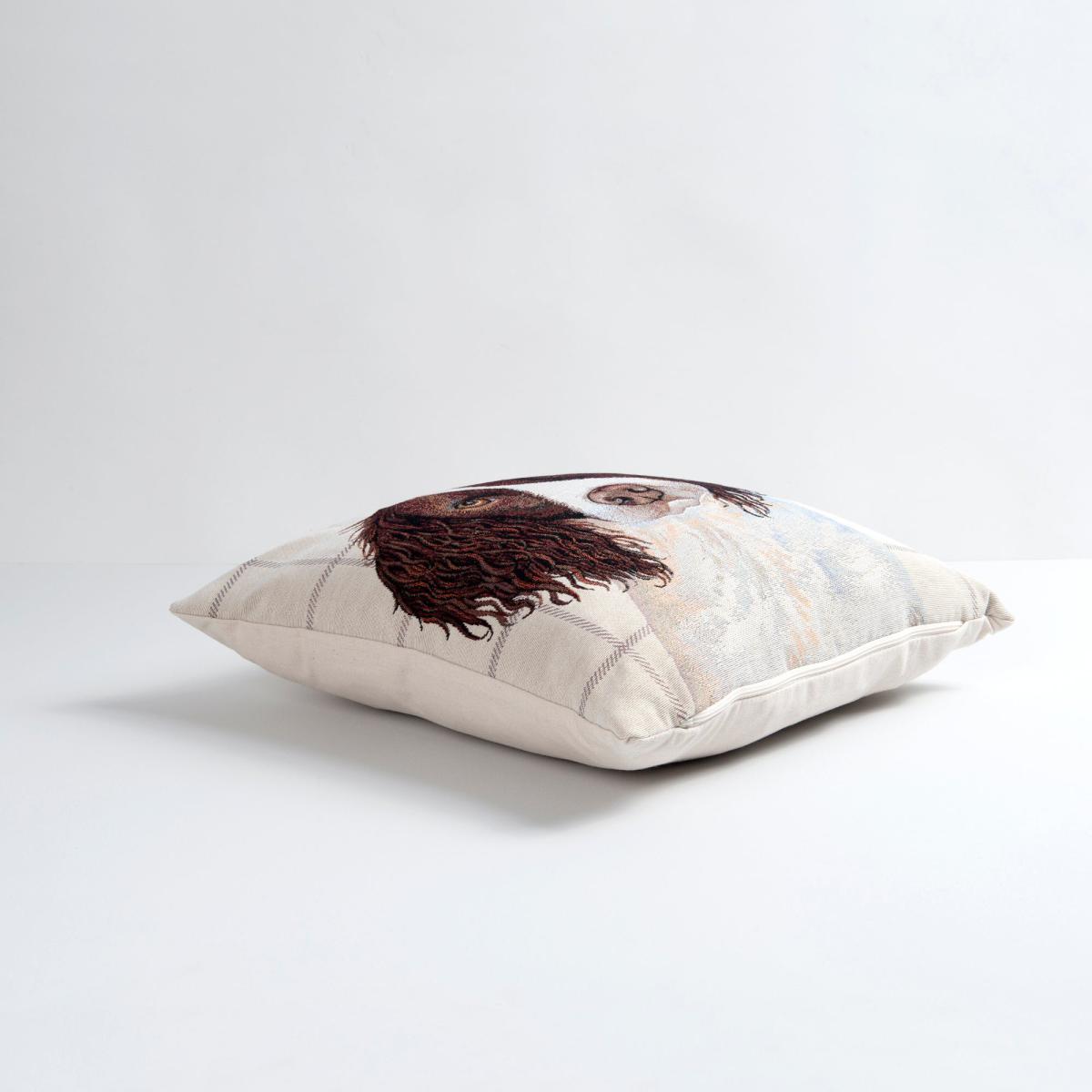 Springer Spaniel Tapestry Cushion Natural – image 3